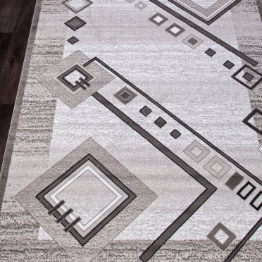 Ковер d188 - GRAY - Прямоугольник - коллекция SILVER