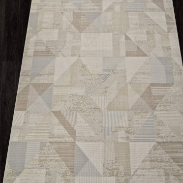 Ковер F416AD - BEIGE / L.BROWN - Прямоугольник - коллекция AFINA