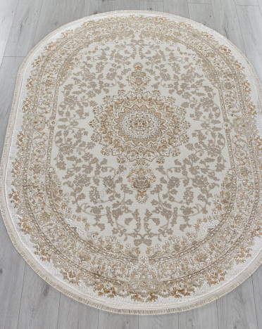 Ковер 27239A - CREAM / BEIGE - Овал - коллекция MOSSO