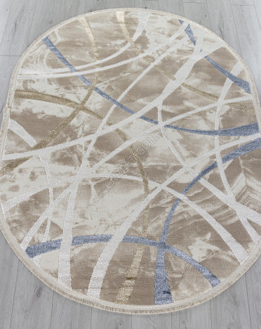 Ковер 27248A - CREAM / BEIGE - Овал - коллекция MOSSO