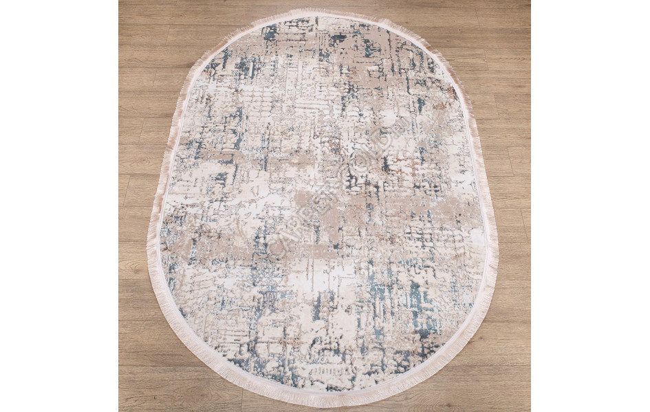 Ковер 1075B ЦВЕТ ACIK MAVI FLOS / ACIK MAVI FLOS Oval