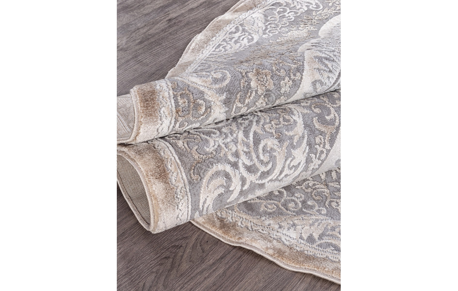 Ковер 03880C - GREY / BROWN - Овал ARMINA