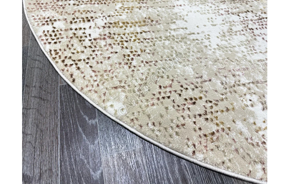 Розовый ковер A3581A_IVORY PINK Lowa овал