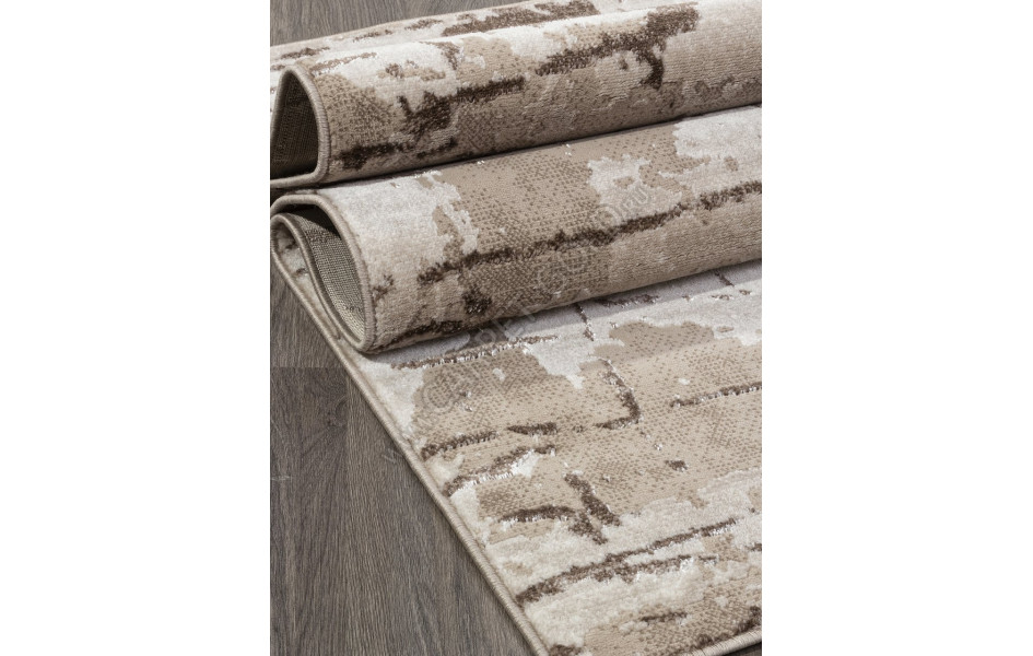 Ковер в стиле модерн F174 - BEIGE - Прямоугольник - коллекция ALABAMA