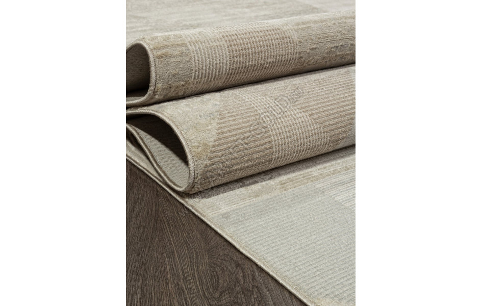 Ковер F416AD - BEIGE / L.BROWN - Прямоугольник - коллекция AFINA